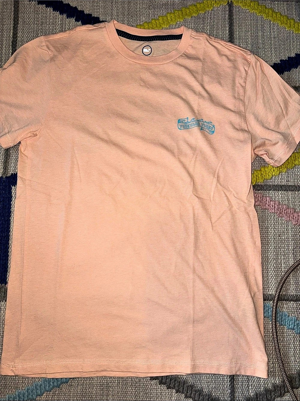 Vineyard Vines Lighthouse Wakes Graphic Tee in Coral Size Adult Small